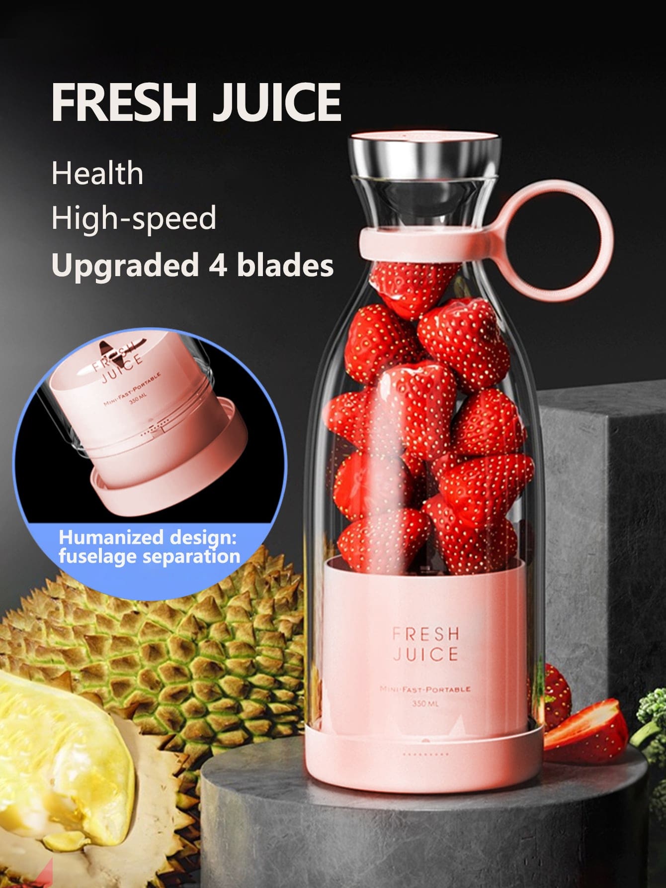 Portable  fresh juice blender Rechargable Milkshake Machine