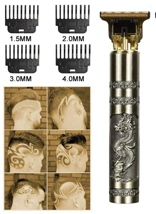 Vintage Rechargeable T9 Hair Stainless Steel Trimmer
