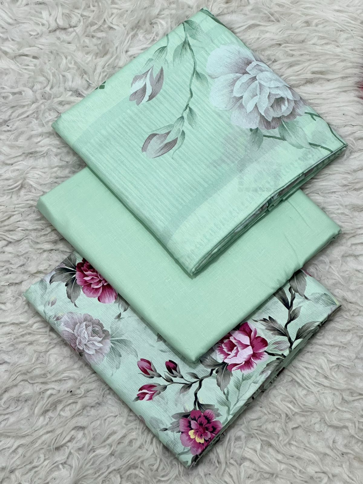 3PC Unstitched Printed Lawn Suit SR0061