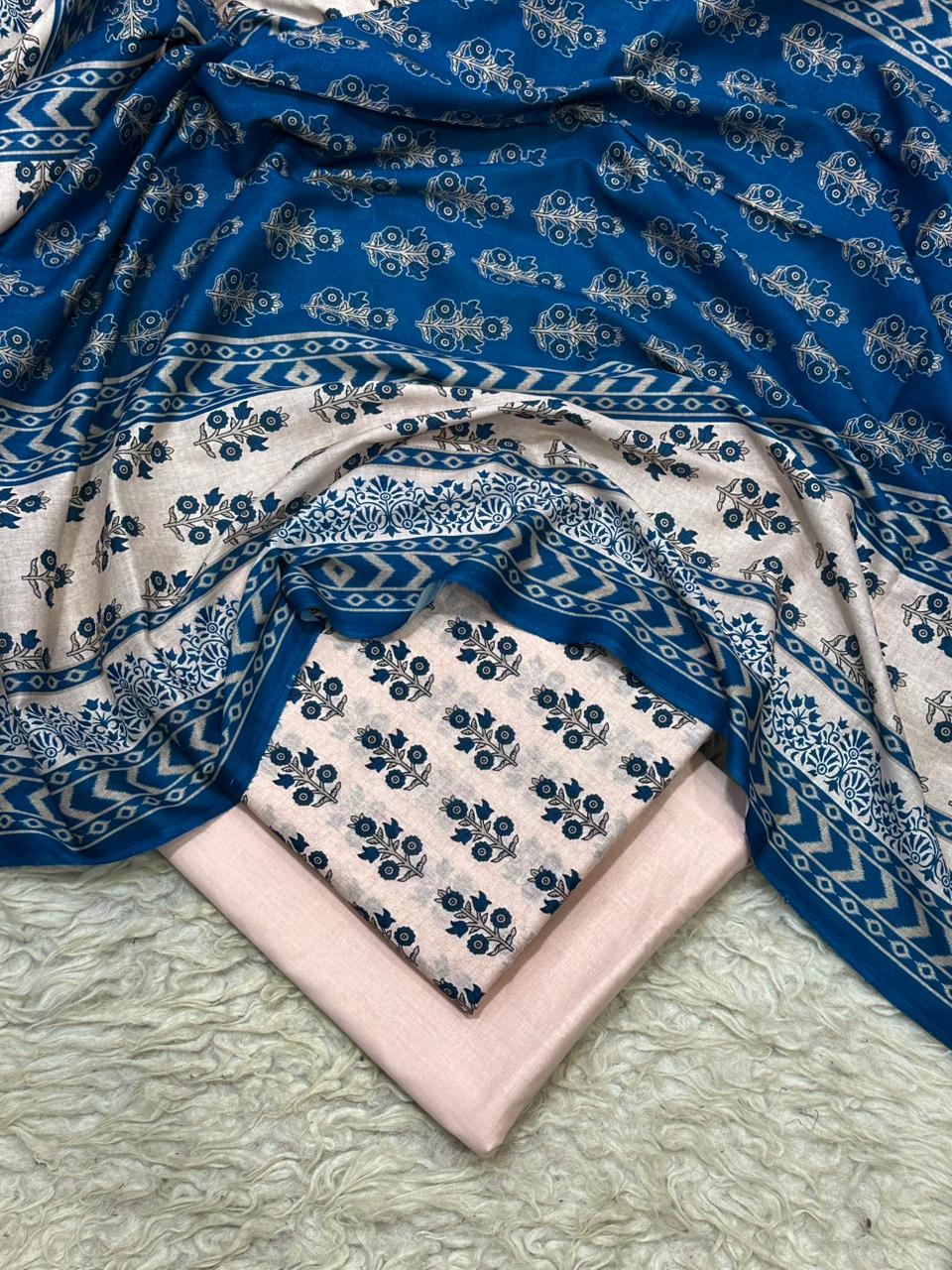 3PC Unstitched Printed Lawn Suit SR0061