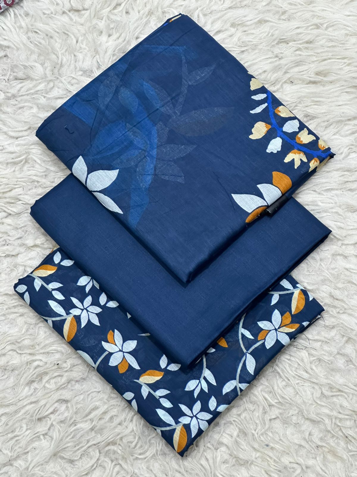 3PC Unstitched Printed Lawn Suit SR0061