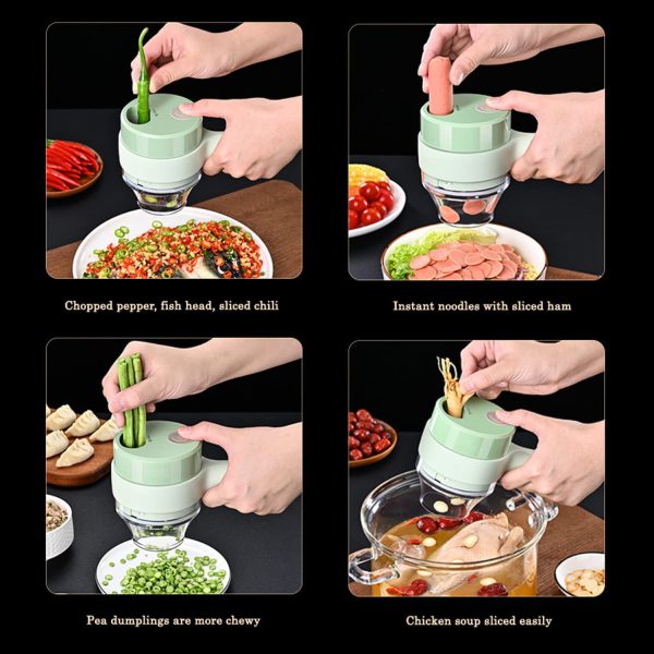 Electric Handheld Vegetable Cutter - Multifunctional Slicer