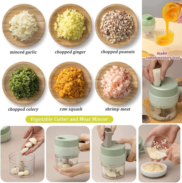 Electric Handheld Vegetable Cutter - Multifunctional Slicer